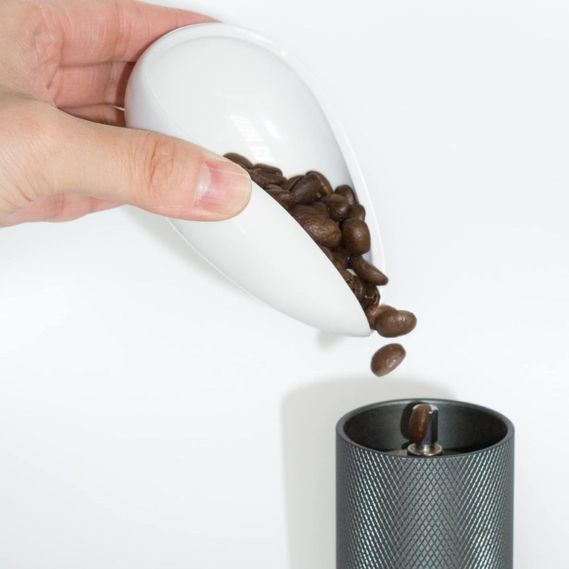 Coffee Tea And Bean - コーヒー豆用ドーストレイ、純白陶器製ティースプーン、茶こし、容器セットツール、コーヒー豆スプーン、シャベル、ティートレイ、コーヒー用品