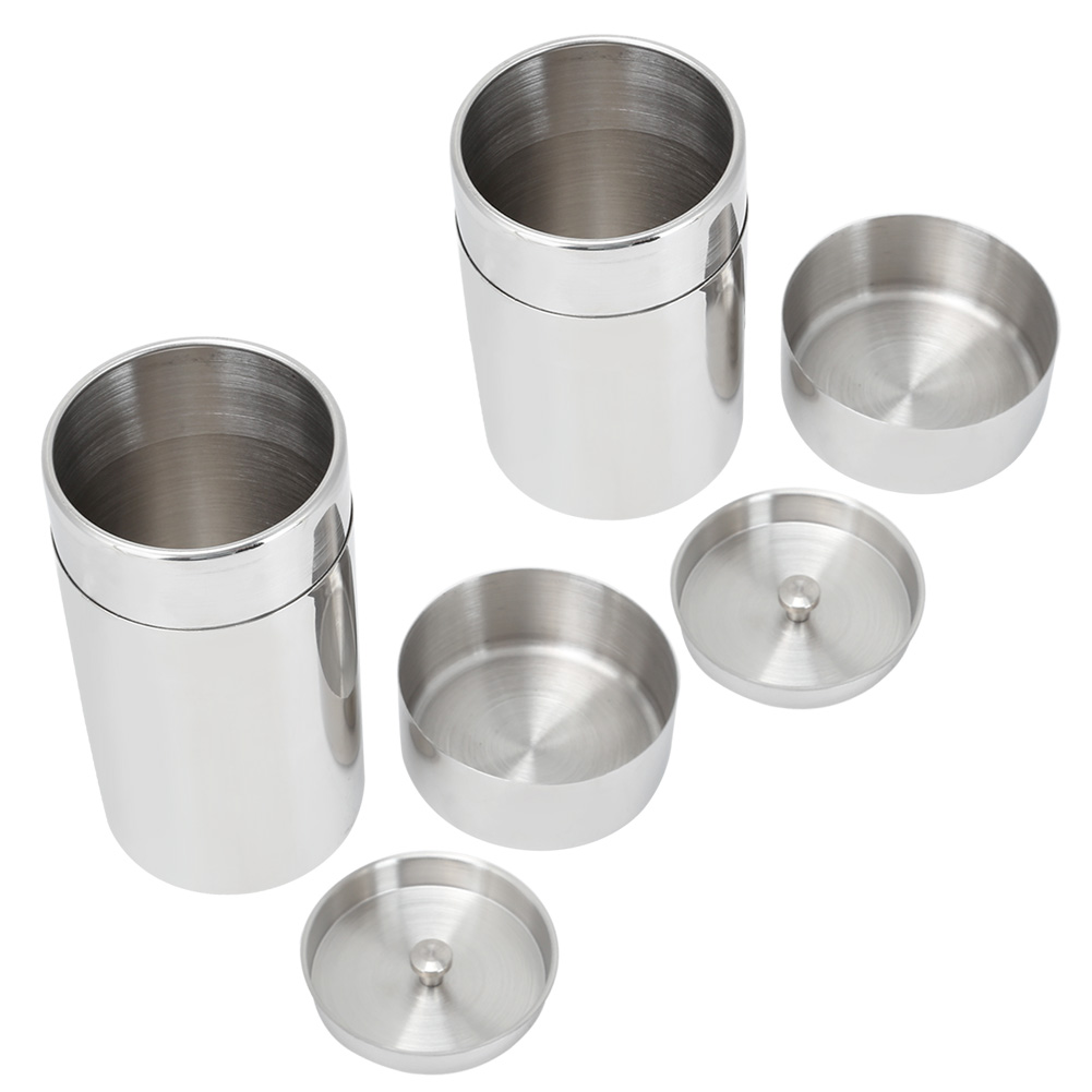 Coffee Tea And Leaf - 携帯用304ステンレス製密封茶葉保存容器 コーヒー豆容器 ステンレス製ジャー