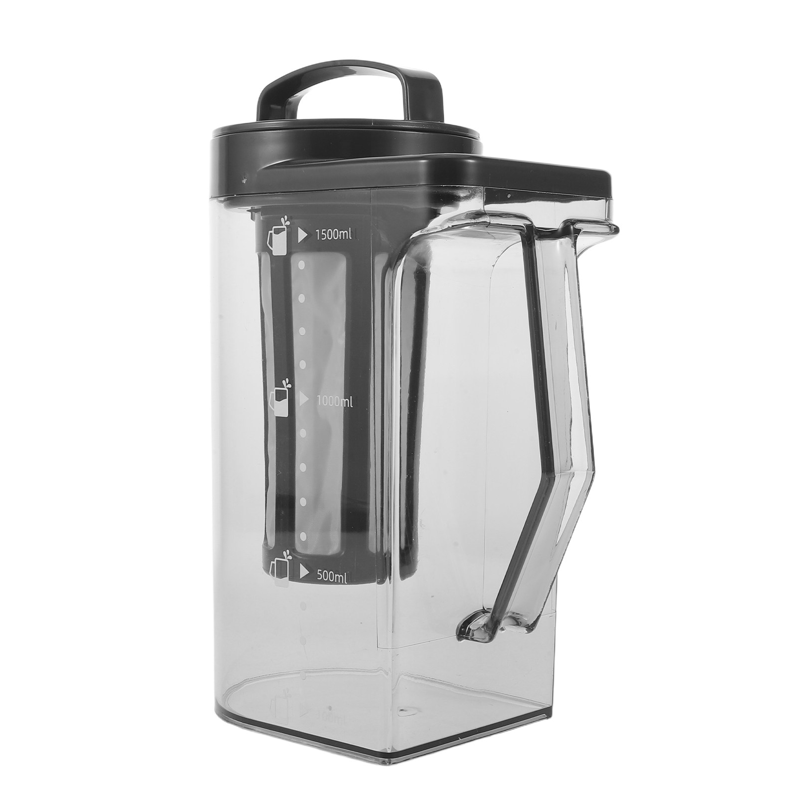 Coffee Tea Infuser - 大容量コールドブリューコーヒーピッチャー、プラスチック製アイスティージャグ、耐衝撃設計、正確な計量、フルーツ入りウォーター
