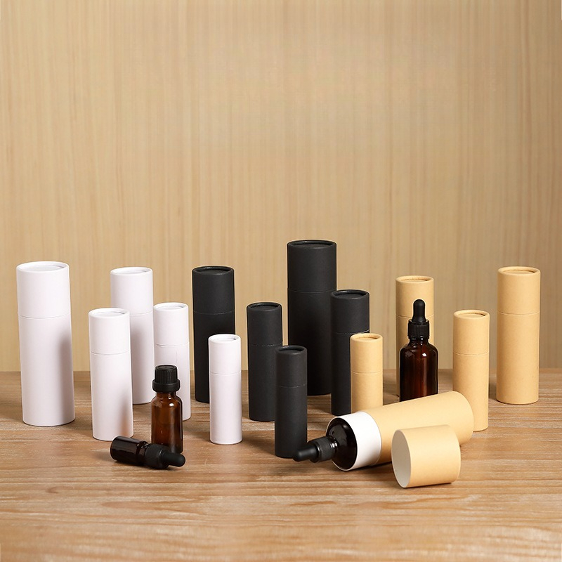 Coffee Tea Organizer - 10/30/50 個エッセンシャルオイルボトル紙管包装箱ユニバーサルクラフト紙シリンダーギフトボックス茶紙缶卸売