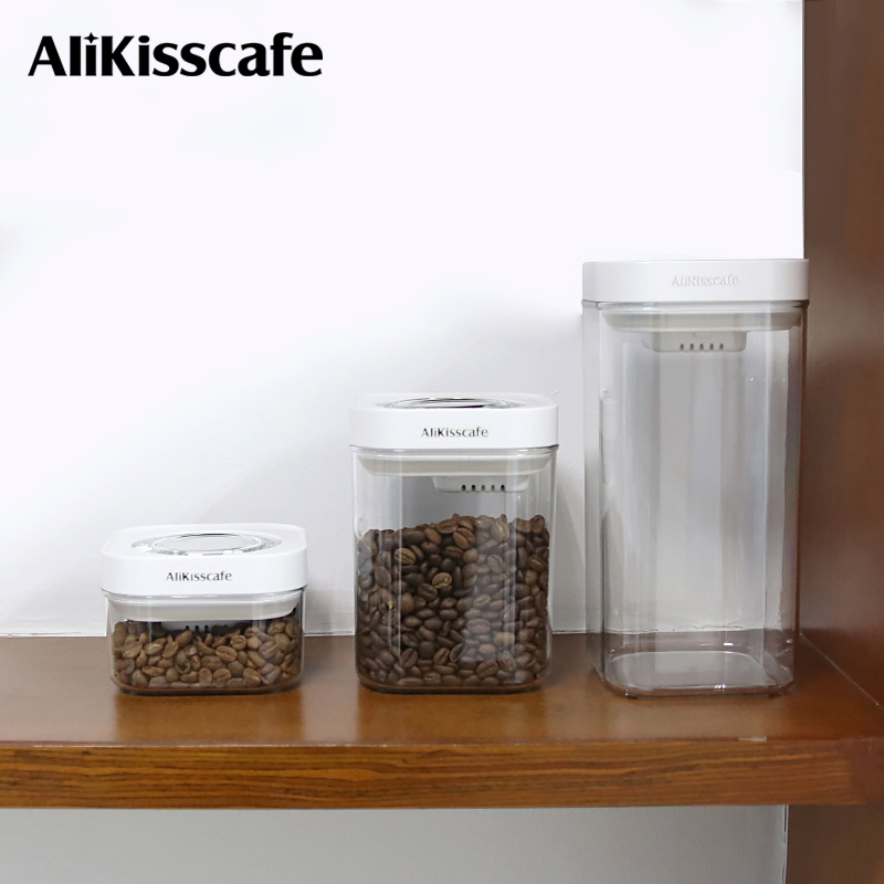Coffee Tea And Bean - AliKisscafe コーヒー豆保存容器真空密閉タンクジャーティー缶エスプレッソマシンアクセサリーキッチンバリスタツール