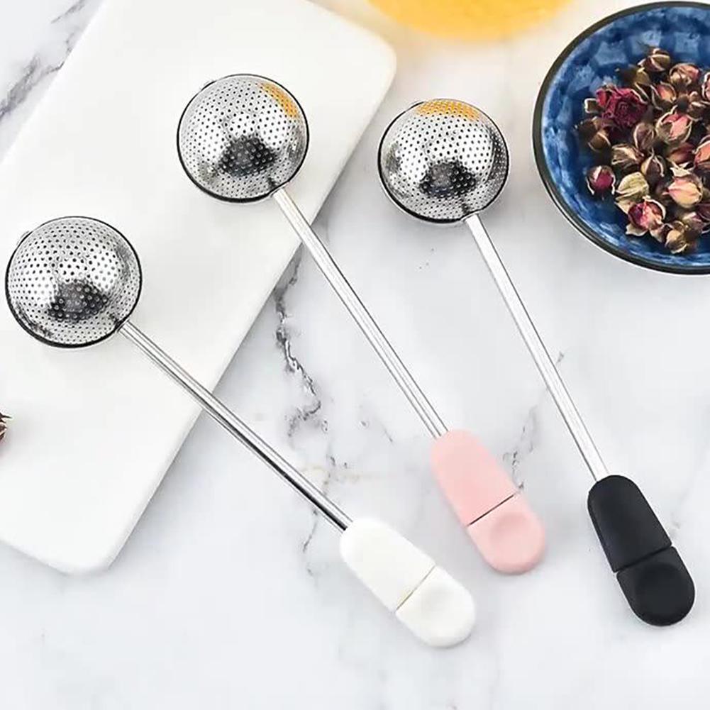 Coffee Tea Infuser - 304ステンレス鋼製回転式茶こし、茶漉し、フィルターメッシュ付き；コーヒー粉フィルター、茶こし