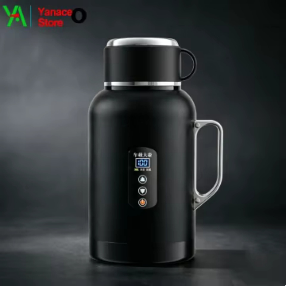 Coffee Tea Exchange - 12V 24V 車用ケトル電気湯沸かし器ポータブルトラベルマグウォーマーカップトラック自動車コーヒーティーメーカーステンレス鋼