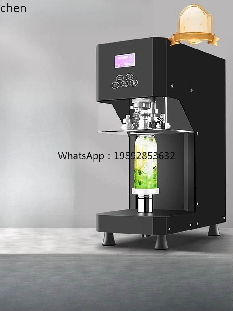 Tea & Coffee Quận 1 - cc27 ミルクティーショップ用缶シーリングマシン、インテリジェントアルミ蓋シーリングマシン、業務用缶シーリングマシン