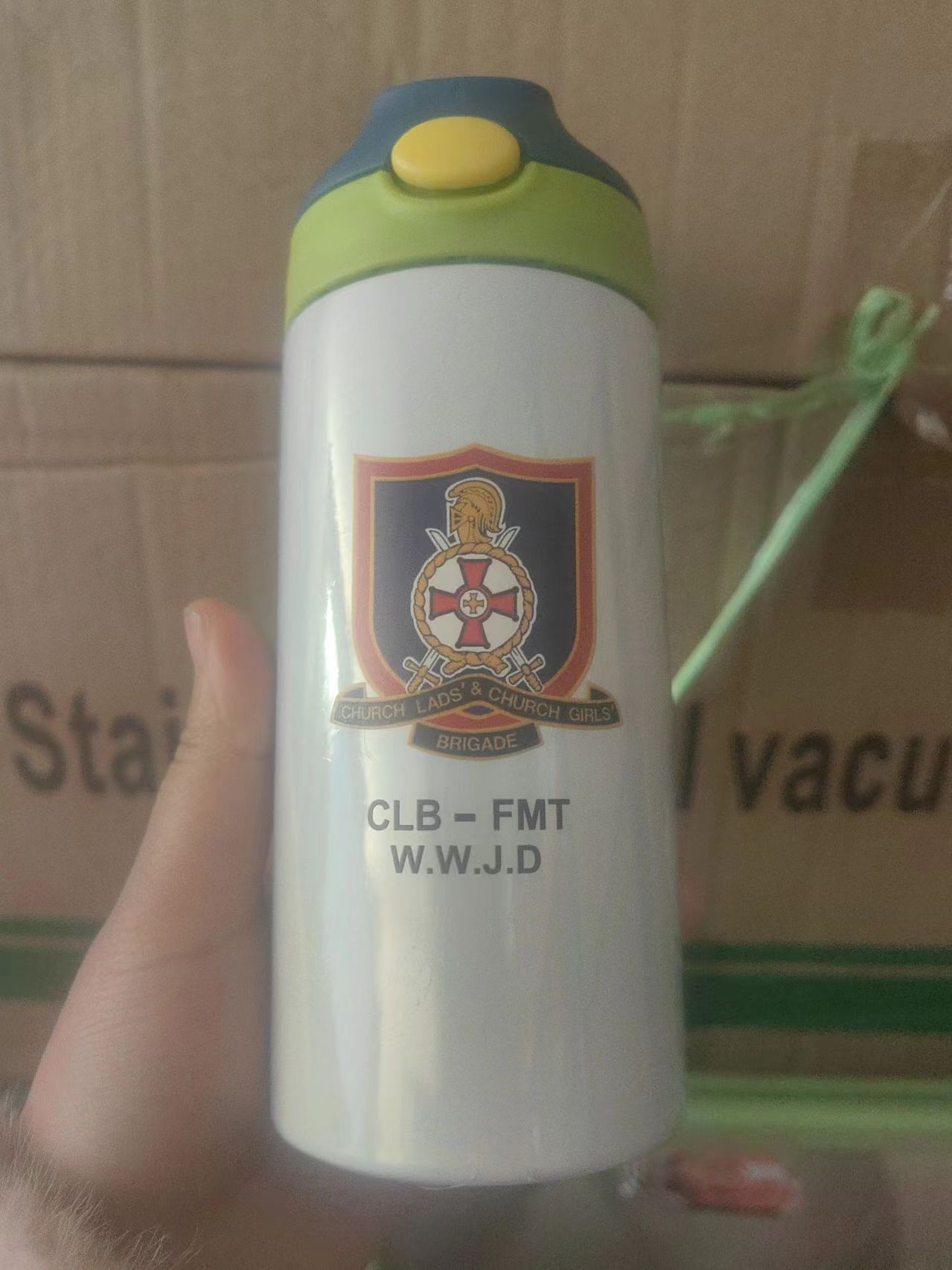 Double Wall Mug - カスタムロゴ入り12オンスストレートシッピーカップフリップトップキッズボトルステンレス鋼二重壁ウォータータンブラーストローシッピーボトル