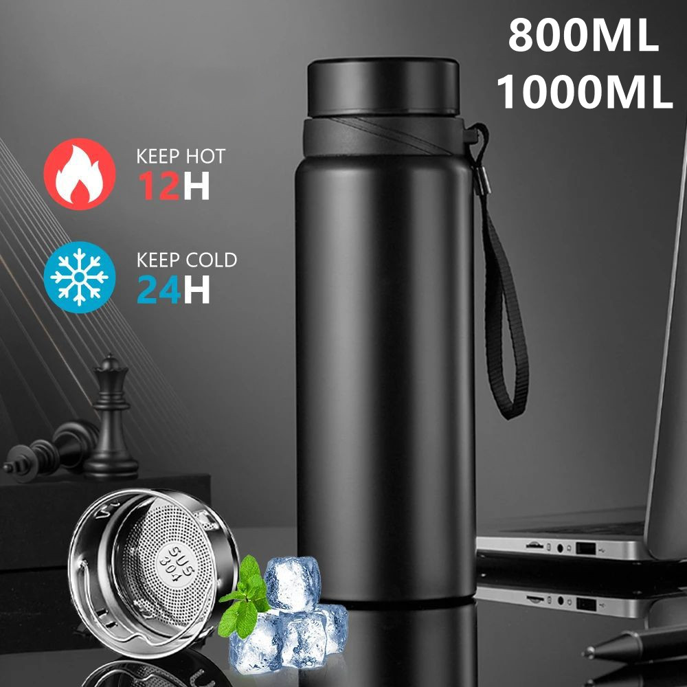 Coffee Tea Exchange - 800 1000 ミリリットルステンレス鋼熱水ボトル保冷と温水カップ魔法瓶水茶コーヒー魔法瓶