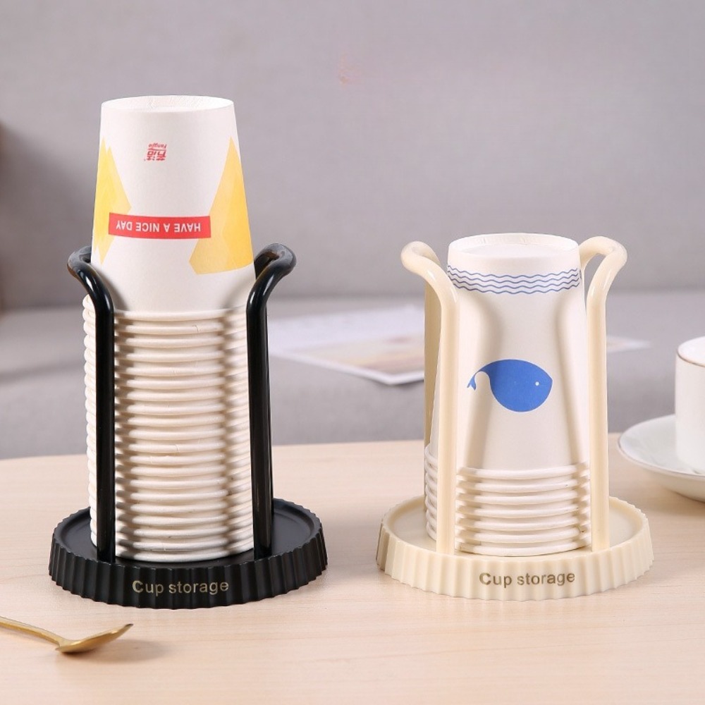 使い捨てカップホルダーデスクトップ紙コップオーガナイザークリ - Coffee Tea Cup のレビューと価格