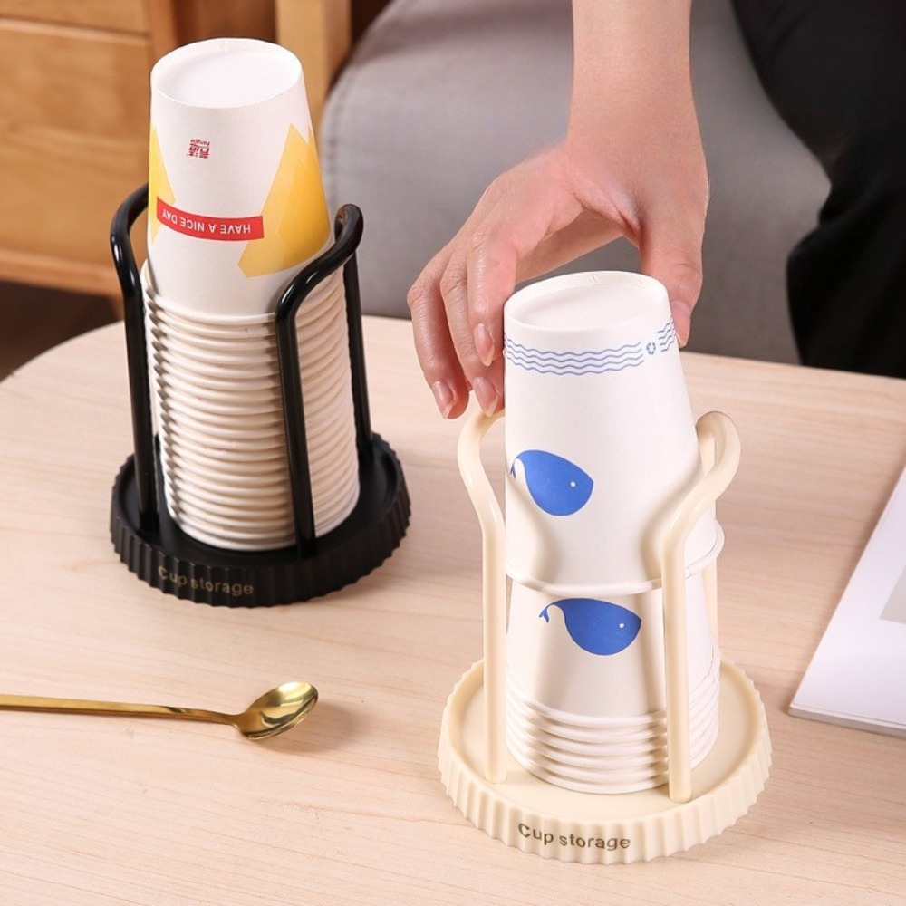使い捨てカップホルダーデスクトップ紙コップオーガナイザークリ - Coffee Tea Cup のレビューと価格