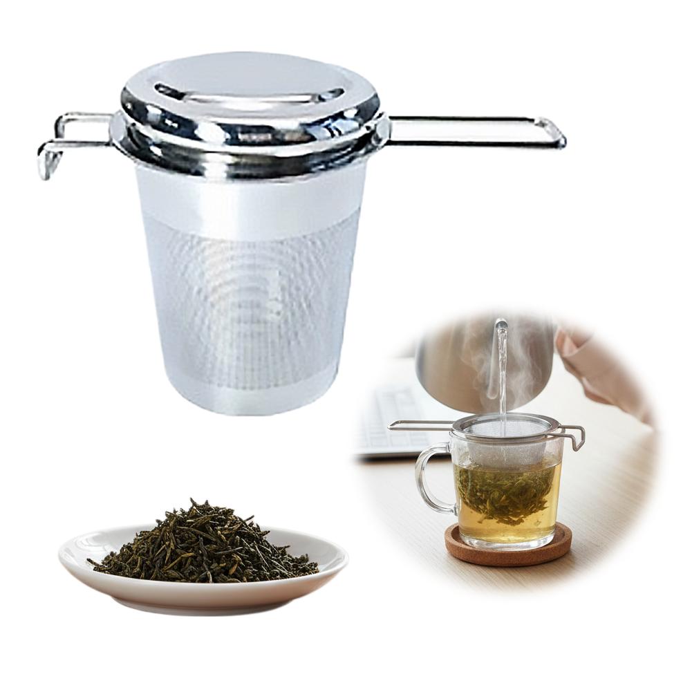 1pc ルーズリーフティーインフューザーステンレス鋼ダブルハ - Coffee Tea Infuser のレビューと価格