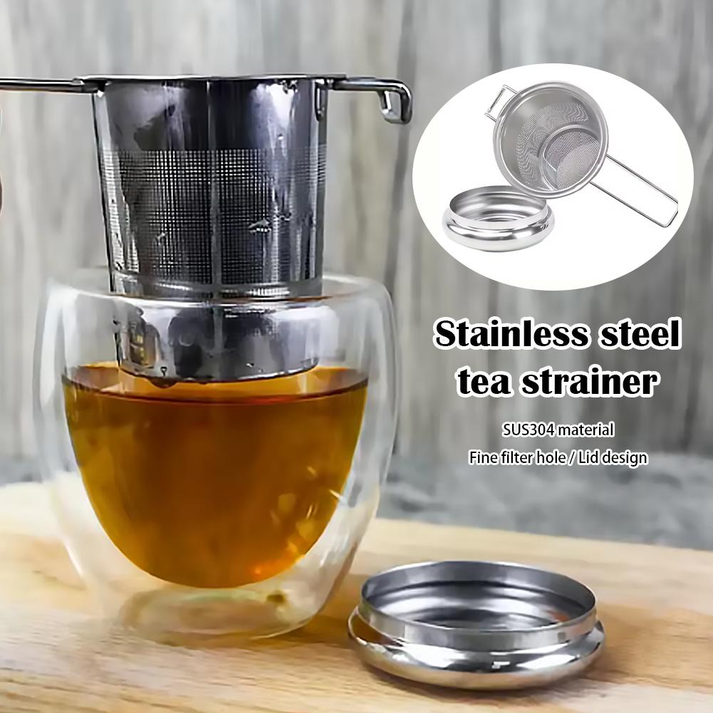 1pc ルーズリーフティーインフューザーステンレス鋼ダブルハ - Coffee Tea Infuser のレビューと価格