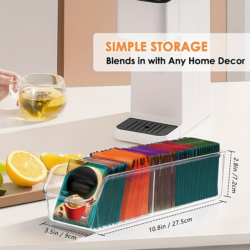 1個入り透明ティーバッグオーガナイザーボックス - 砂糖、コ - Coffee Tea Sugar のレビューと価格