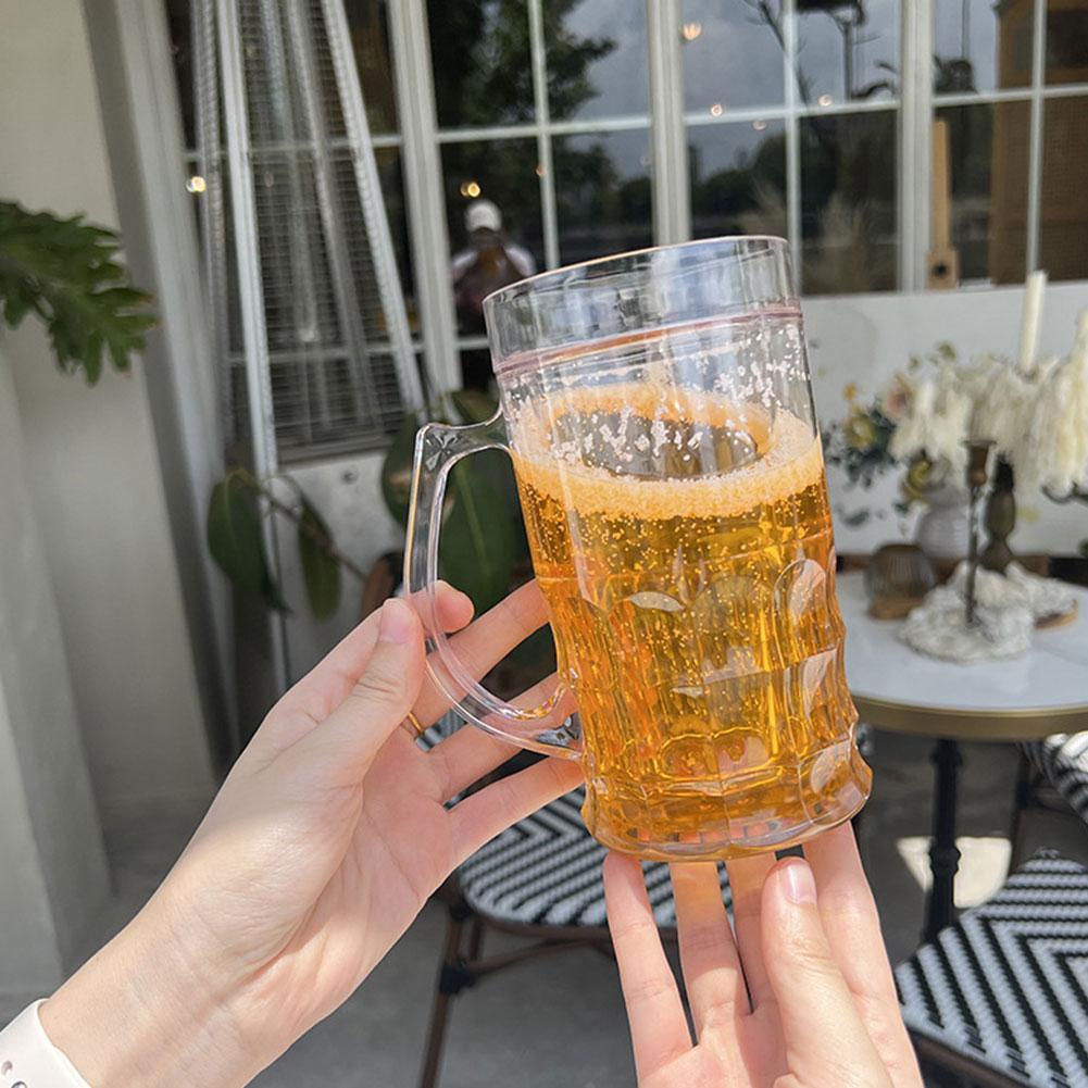 二重壁構造のフェイクアイスビールマグ、ノベルティいたずらドリ - Double Wall Mug のレビューと価格