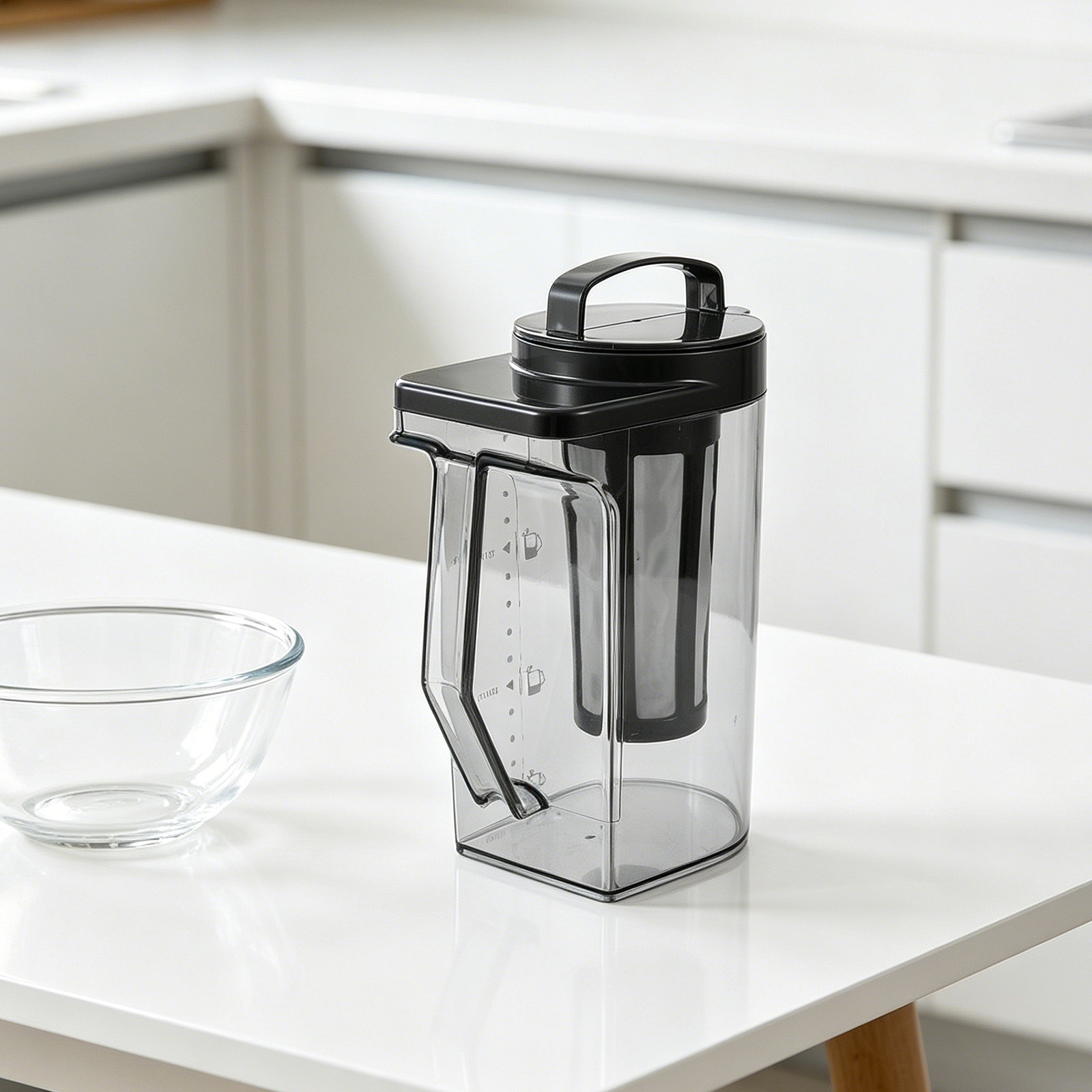 大容量コールドブリューコーヒーピッチャー、プラスチック製アイ - Coffee Tea Infuser のレビューと価格