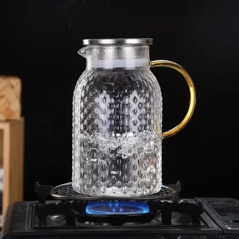 大容量耐熱ガラスティーポット、水差し、ティーポット、コーヒー - Coffee Tea Exchange のレビューと価格