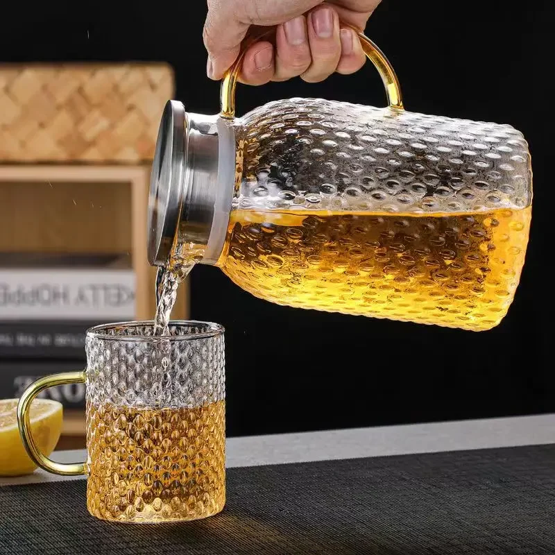 大容量耐熱ガラスティーポット、水差し、ティーポット、コーヒー - Coffee Tea Exchange のレビューと価格
