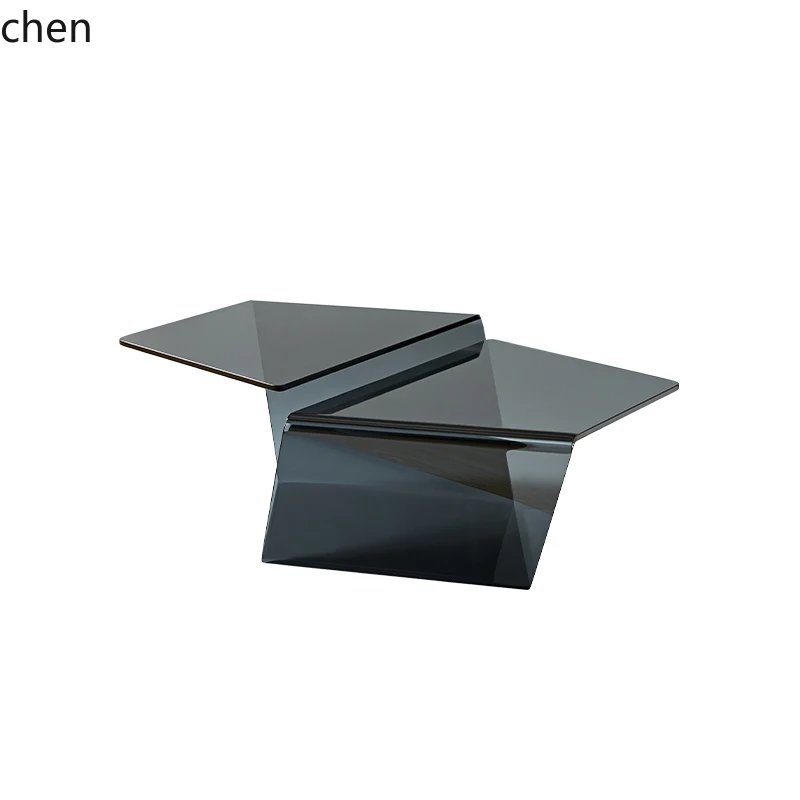W5.19 クリエイティブガラスコーヒーテーブル モダンシン - Coffee Tea Home のレビューと価格