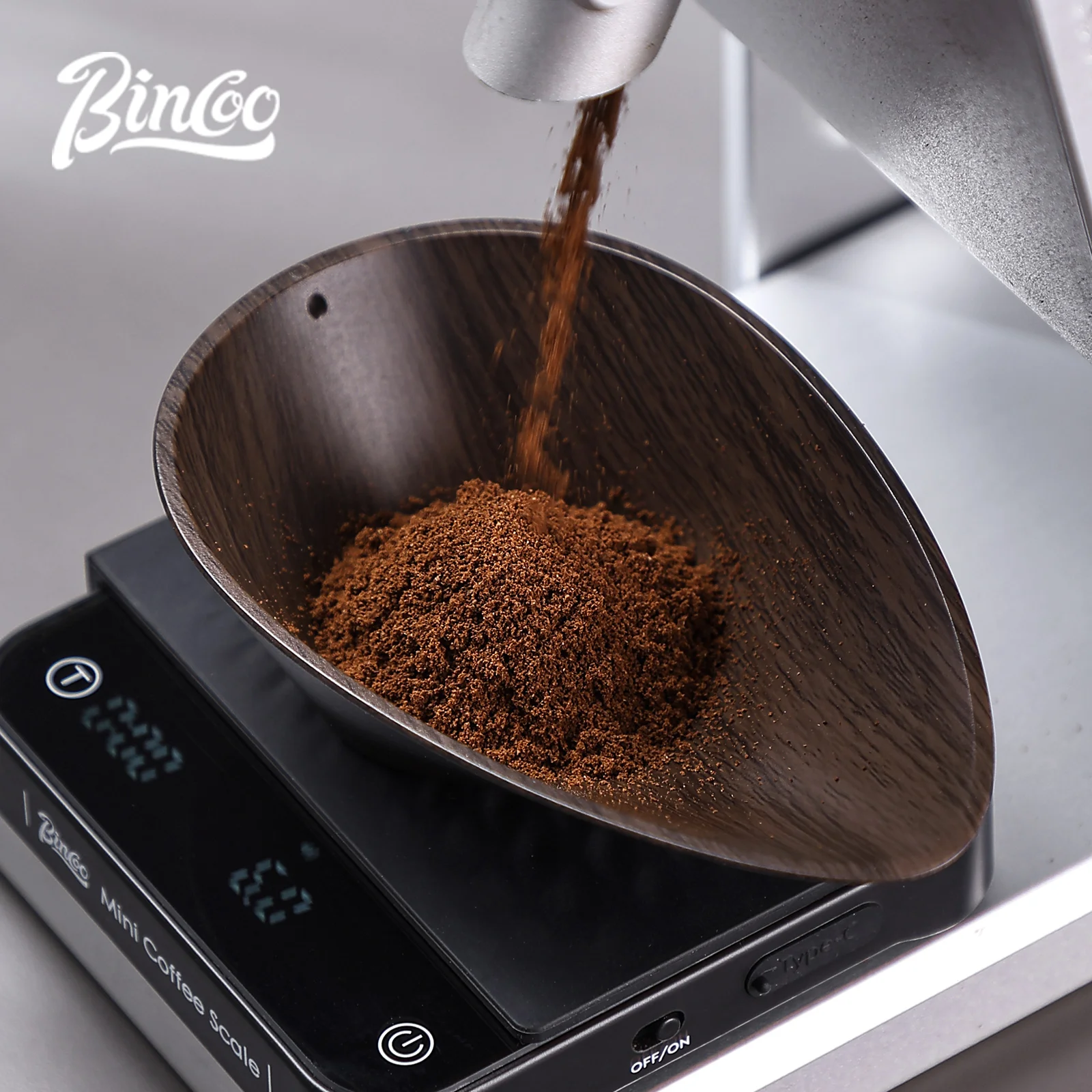 BINCOO コーヒー豆用量トレイ計量無垢材クルミ豆シャベル - Coffee Tea And Bean のレビューと価格