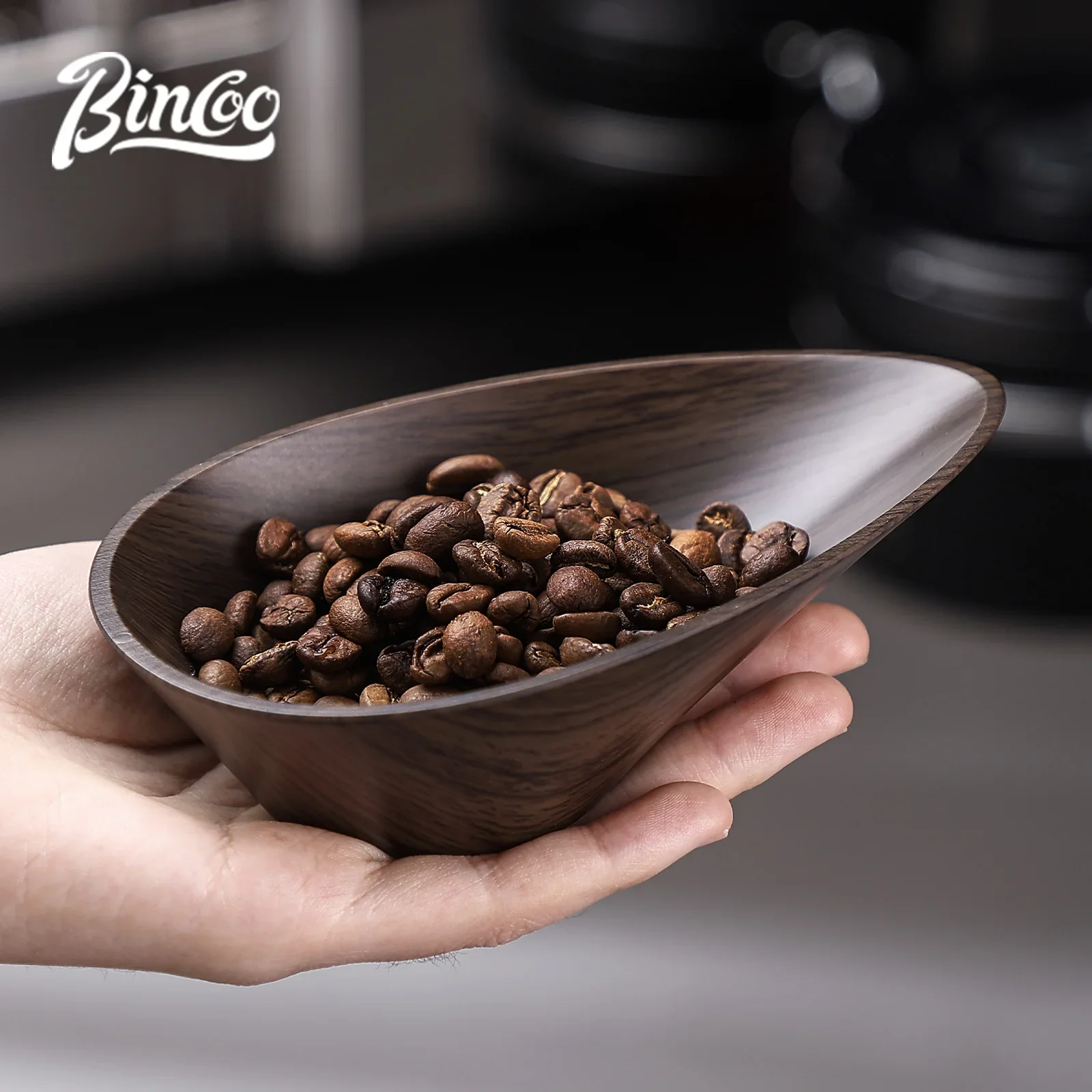 BINCOO コーヒー豆用量トレイ計量無垢材クルミ豆シャベル - Coffee Tea And Bean のレビューと価格