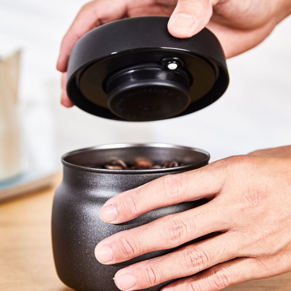 304ステンレス製コーヒー豆真空密封容器、鮮度保持、防湿茶葉 - Coffee Tea Exchange のレビューと価格