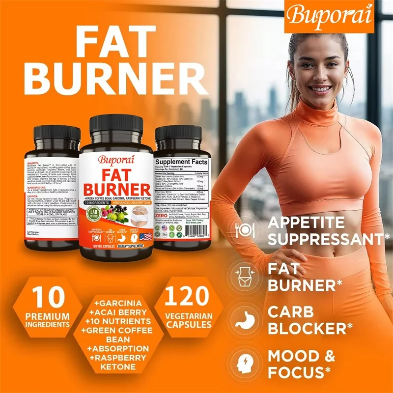 脂肪燃焼カプセル - 健康的な体重管理、減量、代謝促進、食欲 - Coffee Tea And Bean のレビューと価格