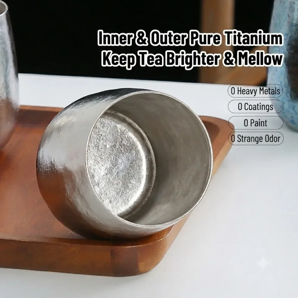 純チタン二重壁コーヒーマグカップ、家庭用、オフィス用、お茶、 - Double Wall Mug のレビューと価格
