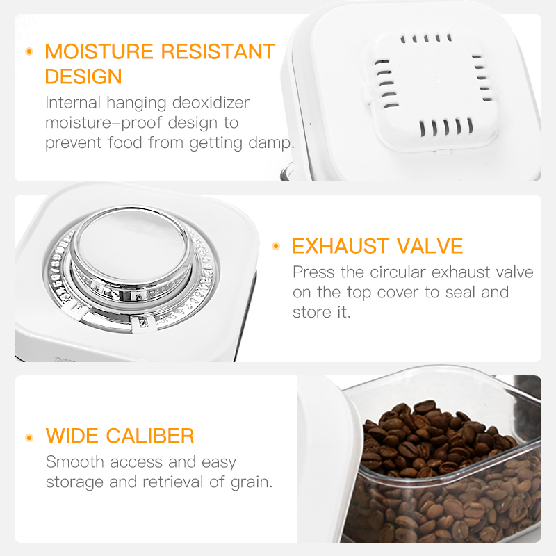 AliKisscafe コーヒー豆保存容器真空密閉タンクジャ - Coffee Tea And Bean のレビューと価格