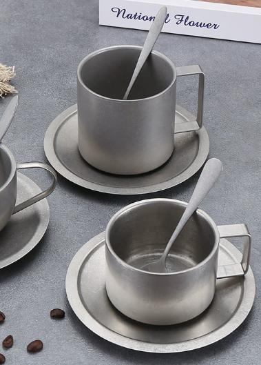二重壁チタン製コーヒーカップ、二重層断熱キャンプマグ、固定ハ - Double Wall Mug のレビューと価格