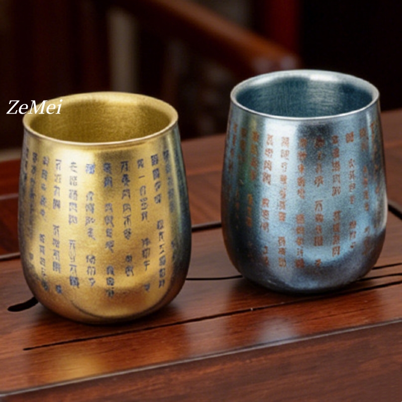 1個入り純チタン二重壁コーヒーマグ、レーザー彫刻入りテキスト - Double Wall Mug のレビューと価格