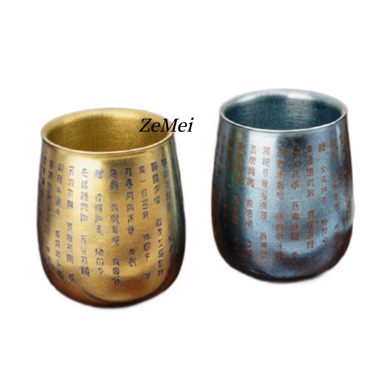 1個入り純チタン二重壁コーヒーマグ、レーザー彫刻入りテキスト - Double Wall Mug のレビューと価格