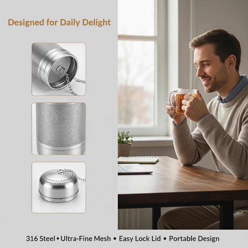 ステンレス鋼茶こしストレーナー細かいメッシュスパイス調味料ボ - Coffee Tea And Leaf のレビューと価格