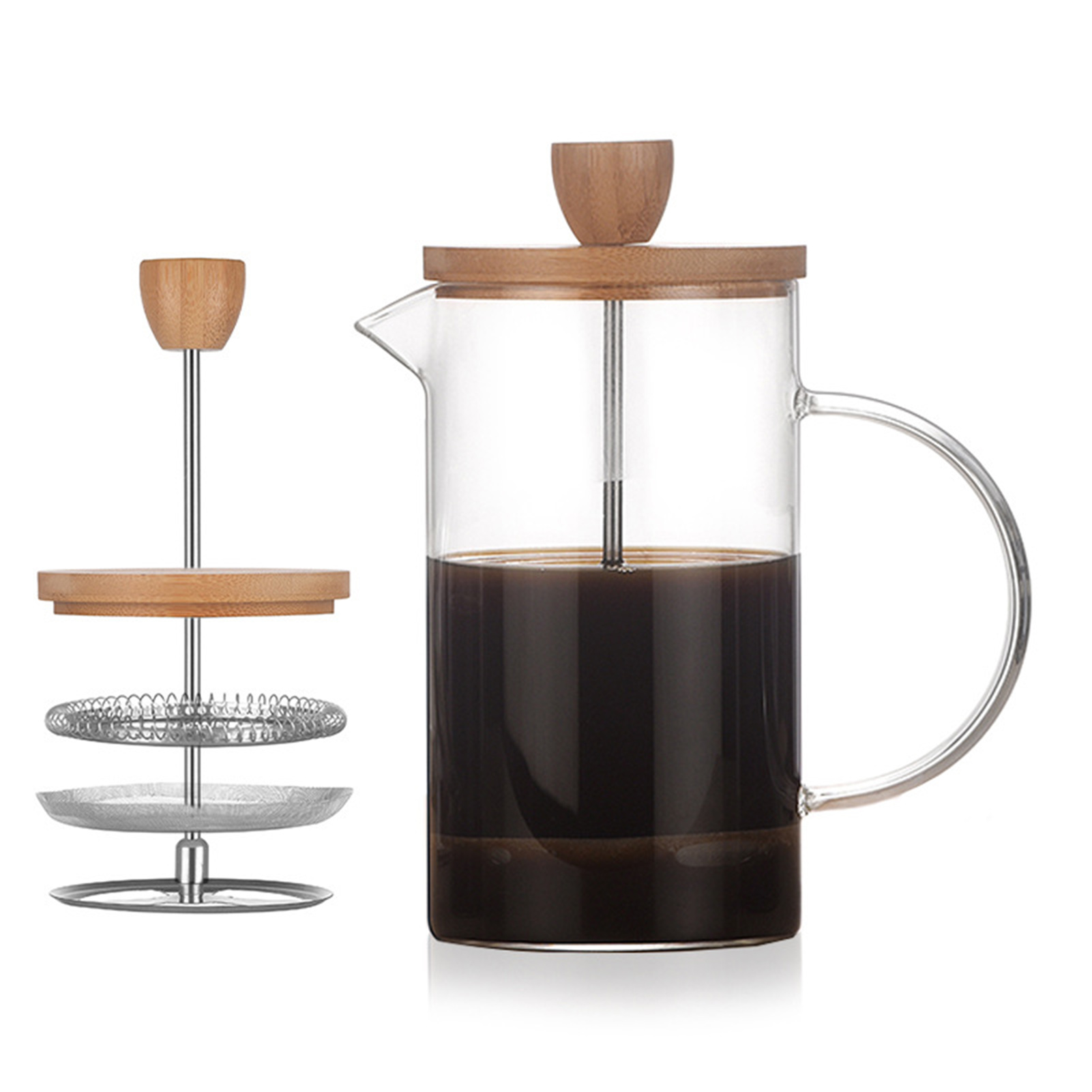 多用途ホームフレンチフィルタープレスポット多機能コーヒー愛好 - Coffee Tea Home のレビューと価格