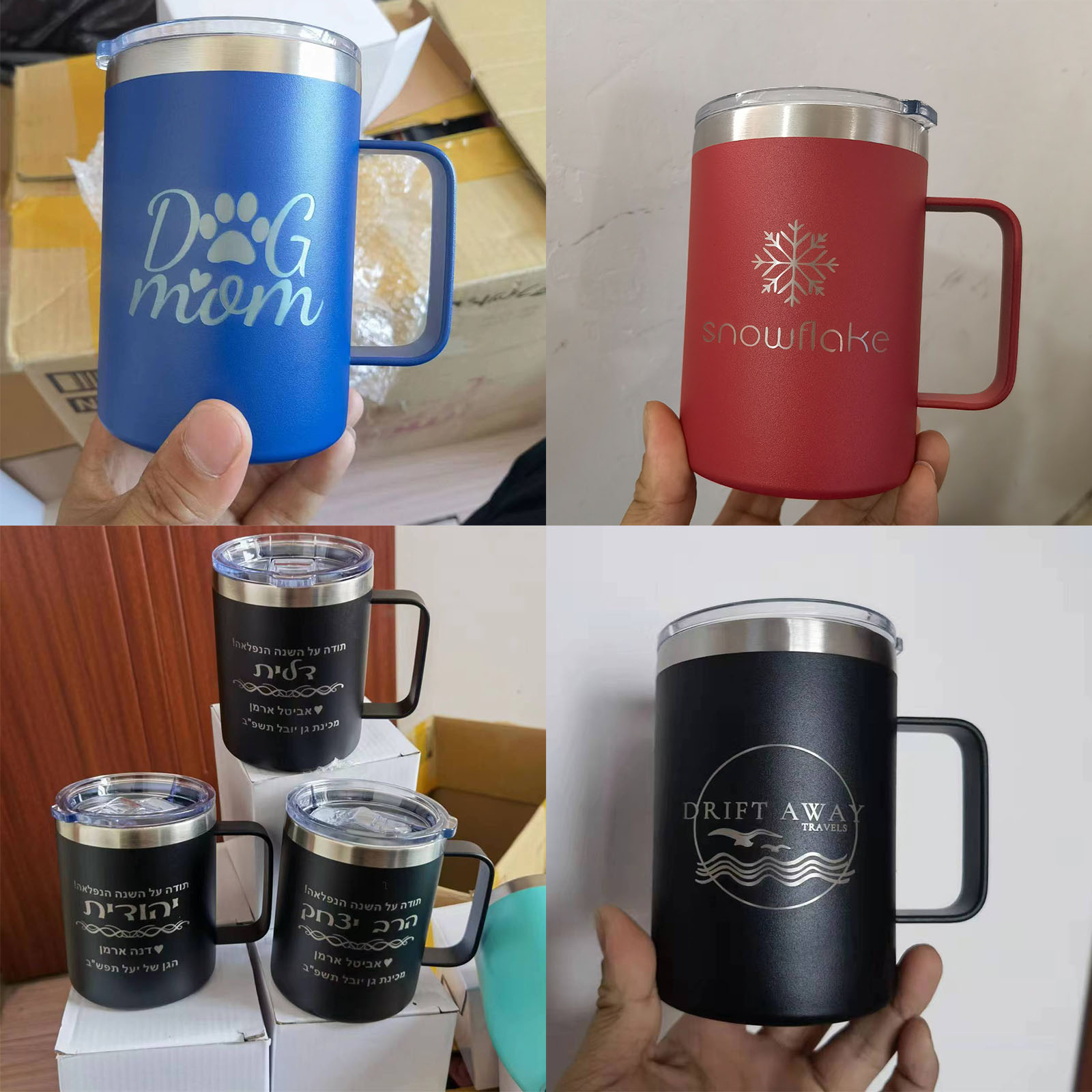 16オンス ステンレス製 保温保冷タンブラー 真空断熱マグカ - Double Wall Mug のレビューと価格