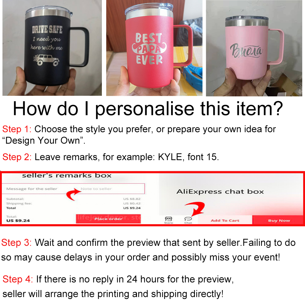 16オンス ステンレス製 保温保冷タンブラー 真空断熱マグカ - Double Wall Mug のレビューと価格