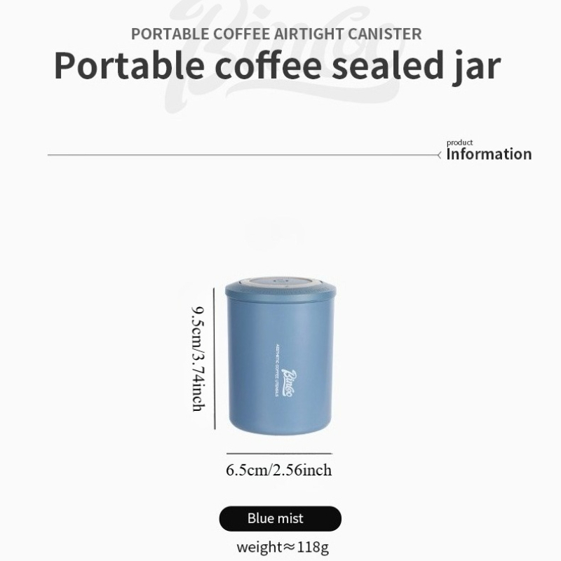 ビンクー コーヒーパウダー用気密ジャー ミニポータブル屋外豆 - Coffee Tea And Bean のレビューと価格
