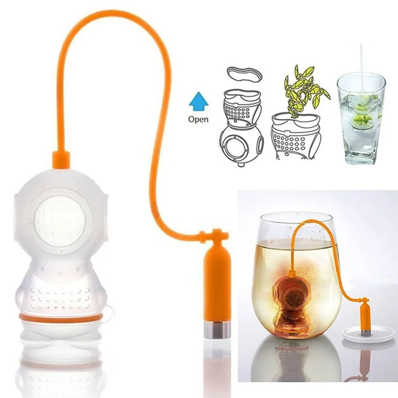漏れや離乳食用の再利用可能なフィルター,食品グレードのシリコ - Coffee Tea Infuser のレビューと価格