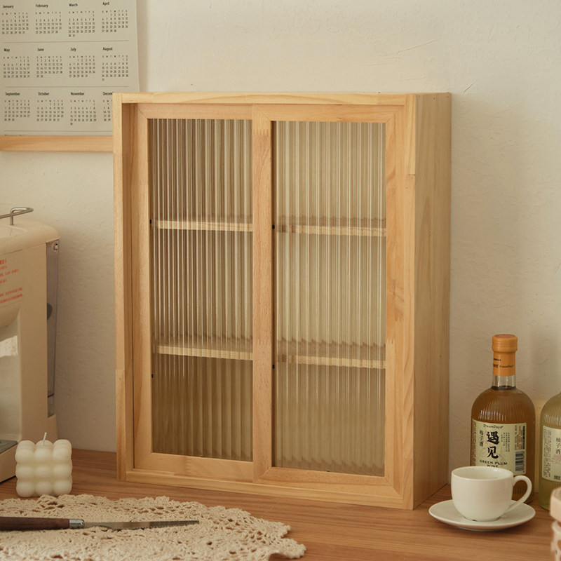 無垢材デスクトップ収納ボックス防塵ティーセットコーヒーカップ - Coffee Tea Organizer のレビューと価格