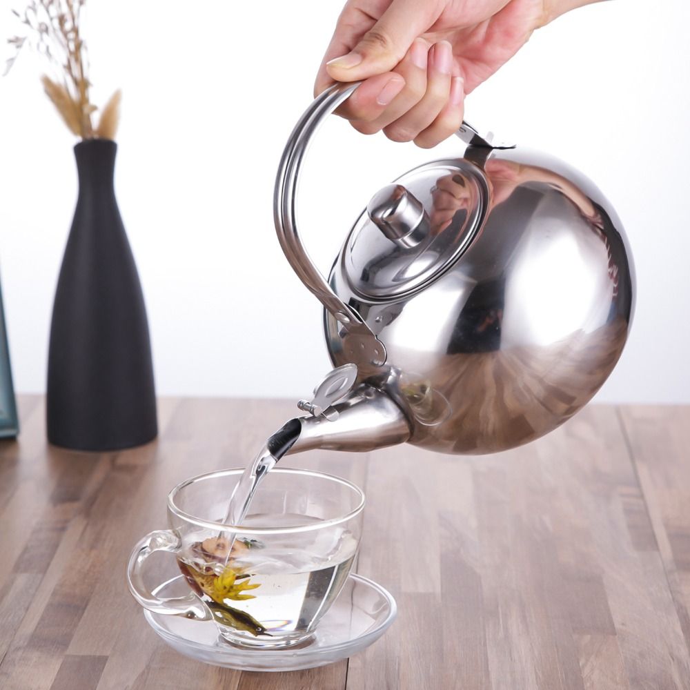 ポータブルステンレス鋼湯沸かしポットティーポット注入器フィル - Coffee Tea Exchange のレビューと価格