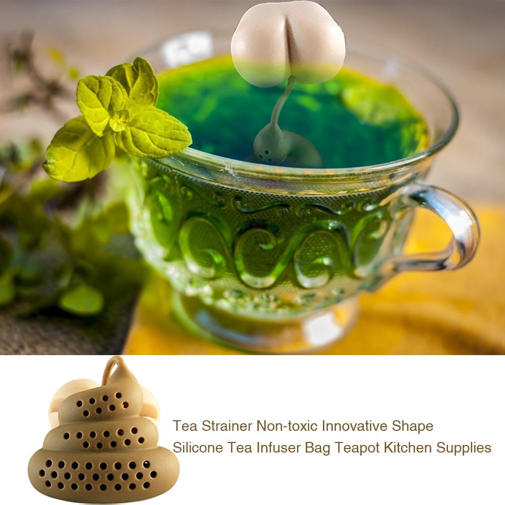 シリコン製茶こし　斬新なうんち型　再利用可能なおもしろいハー - Coffee Tea Infuser のレビューと価格