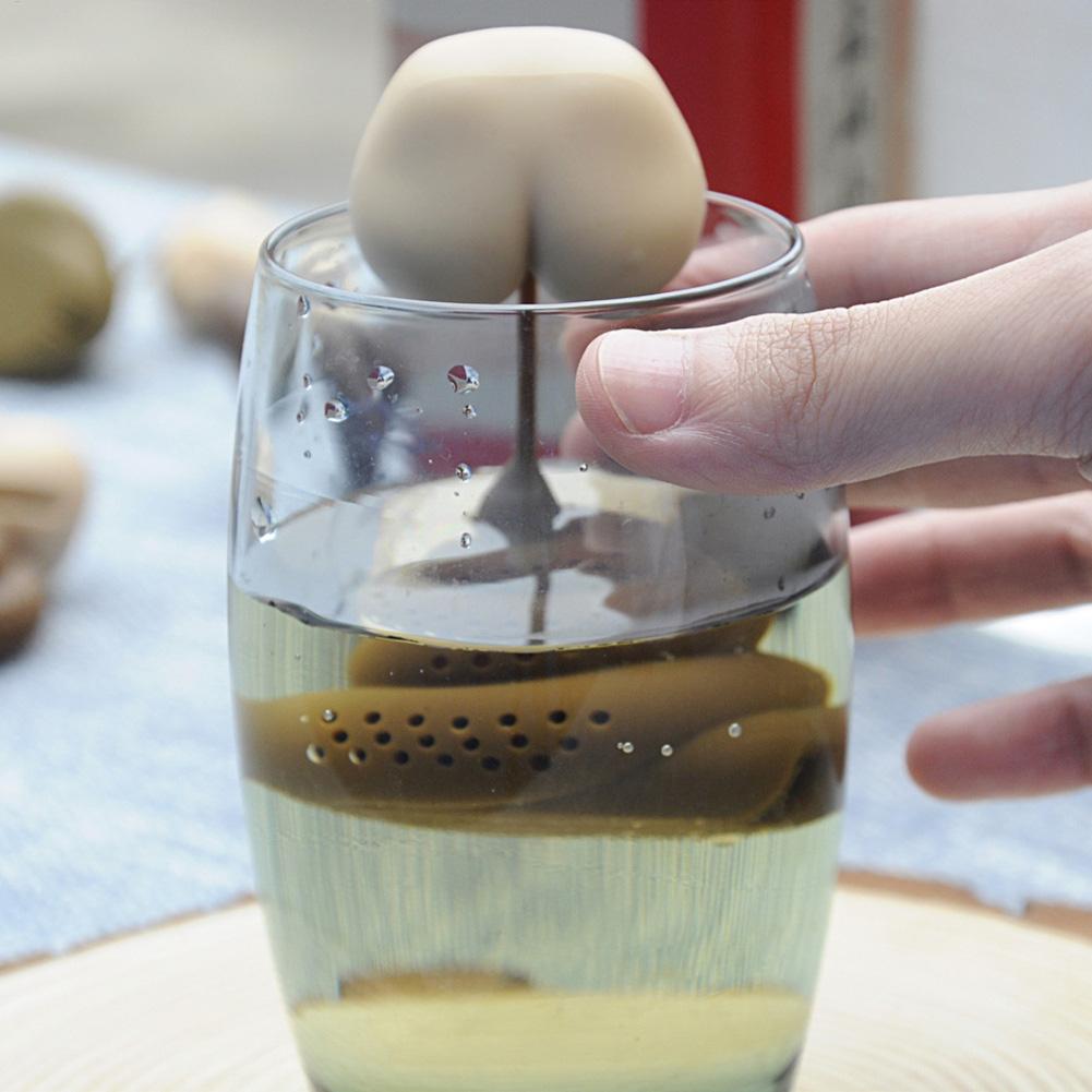 シリコン製茶こし　斬新なうんち型　再利用可能なおもしろいハー - Coffee Tea Infuser のレビューと価格