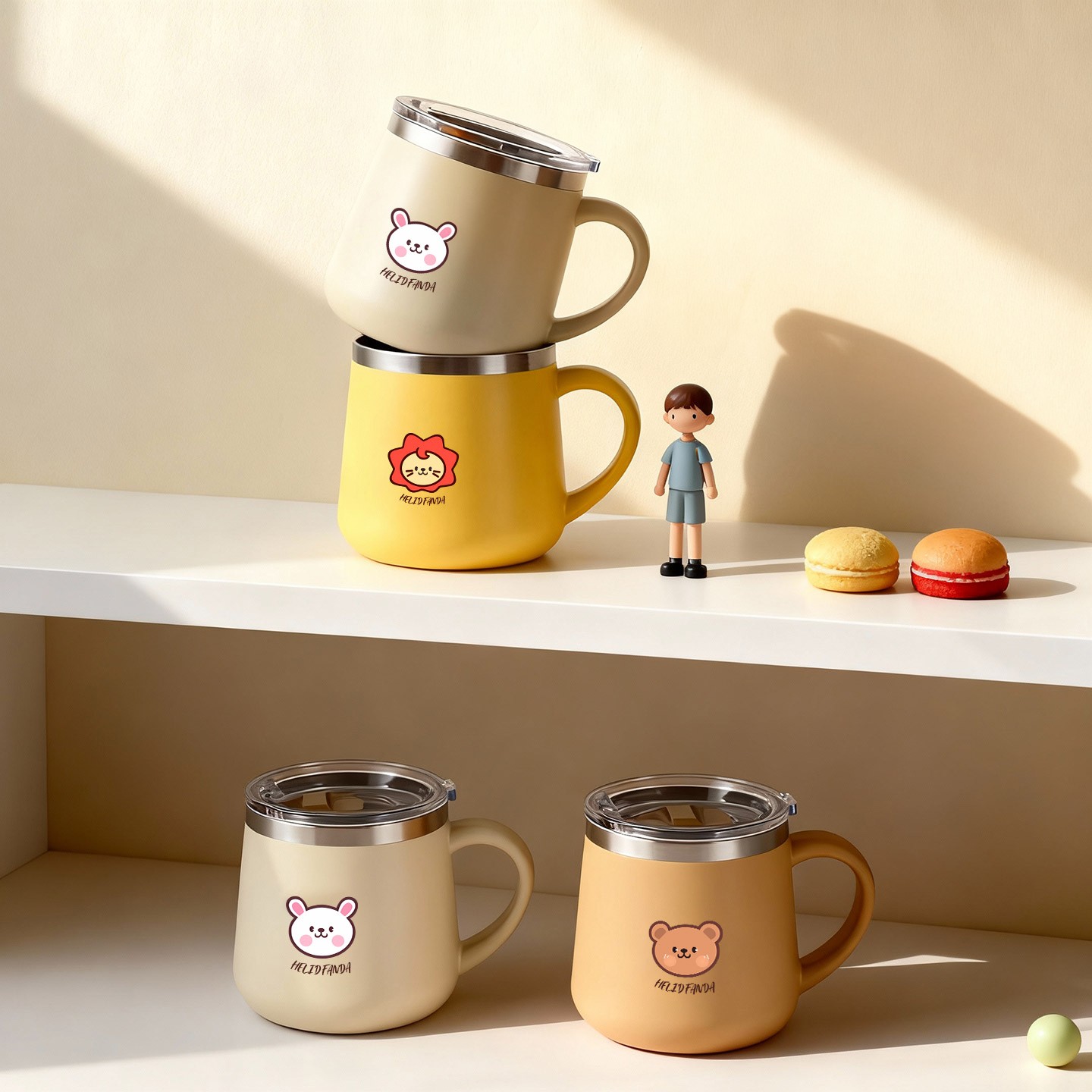 430ML漫画柄316ステンレス鋼製コーヒーカップ二重壁断熱 - Double Wall Mug のレビューと価格