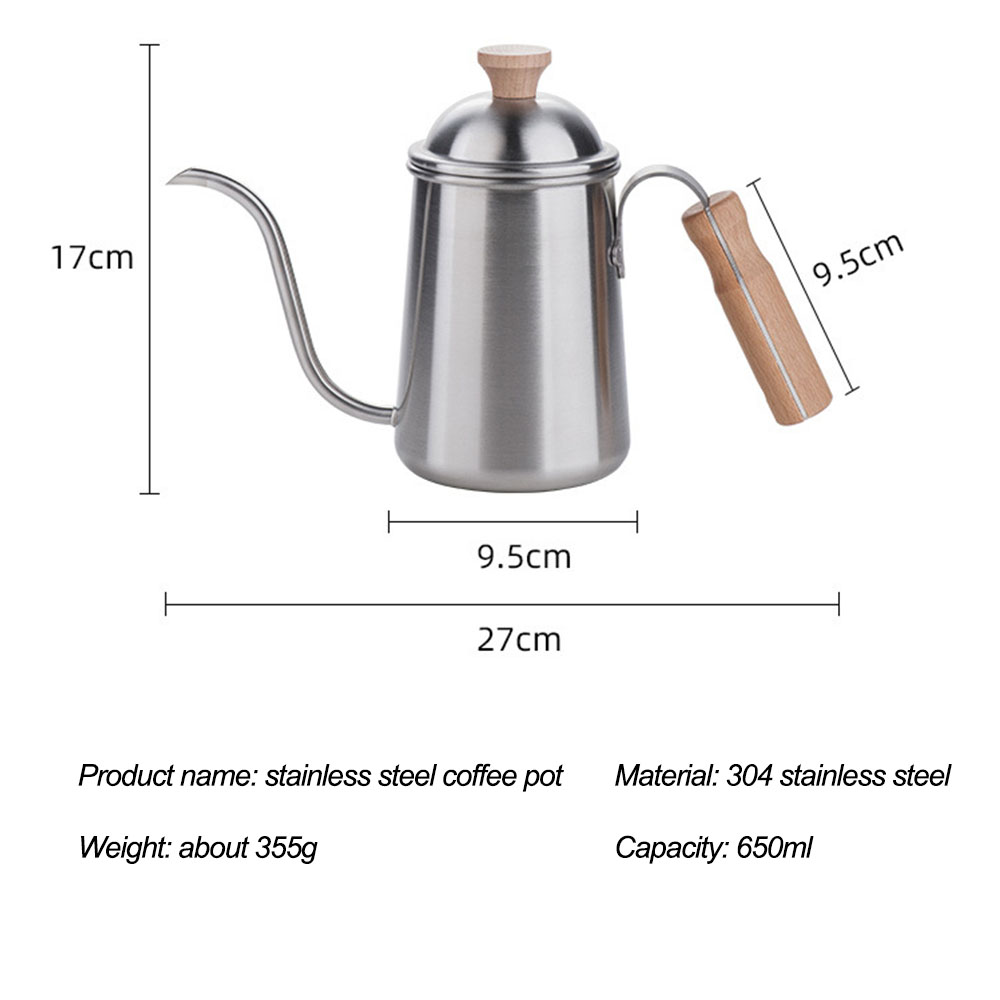 コーヒーケトル グースネック ステンレススチール ティーケト - Coffee Tea And Bean のレビューと価格