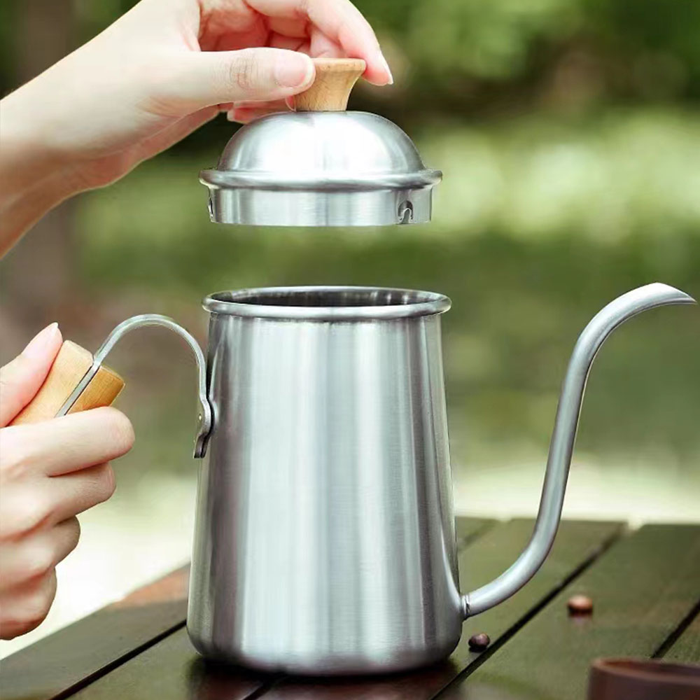 コーヒーケトル グースネック ステンレススチール ティーケト - Coffee Tea And Bean のレビューと価格