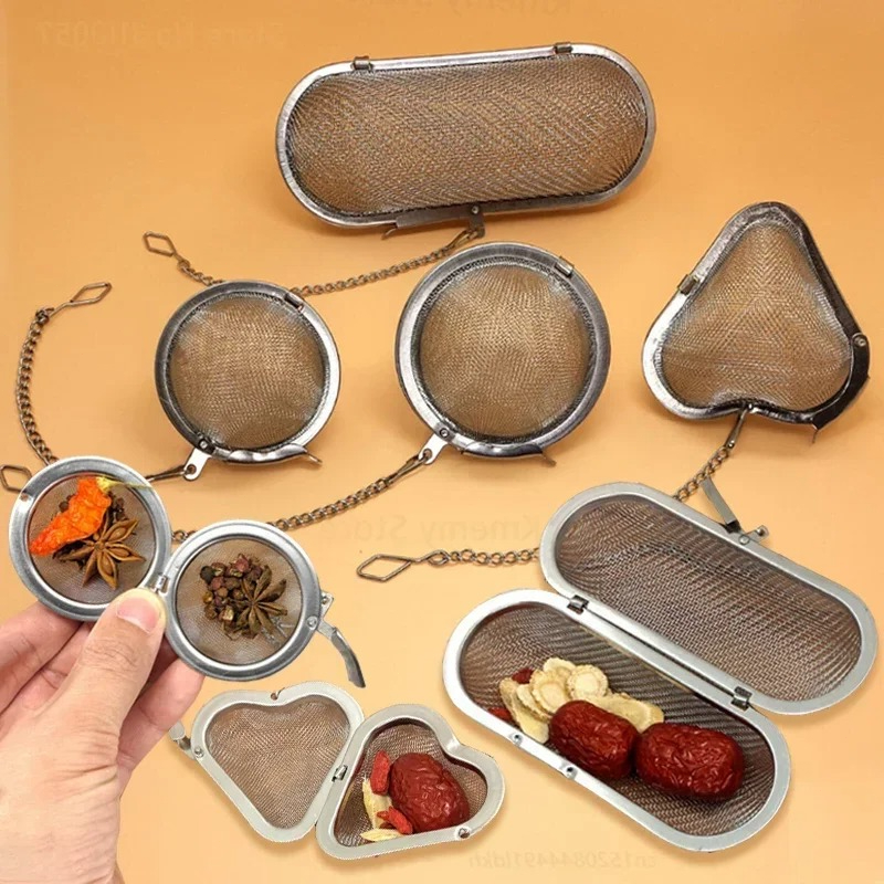 ステンレス鋼オーバルハート球形スパイス調味料ティーストレーナ - Coffee Tea Infuser のレビューと価格